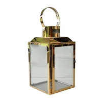 Farol Metal 13.5x24.5 Cm Oro Milan Marres