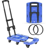 Jvibi Carro Plegable de 6 Ruedas con Capacidad de 600 lbs