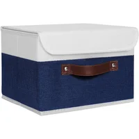 Cajas de Almacenamiento con Tapas Plegables de Tela de Lino