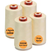 Hilo de Poliéster Color Blanco Marfil Brothread