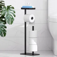 Soporte para Papel Higiénico de Pie Independiente con Estante