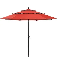 Sombrilla para Patio con 3 Niveles de 3 Metros