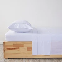 Juego De Sábanas Hotel Experience 300 Hilos 100% Algodón Sateen Stripe Blanco King