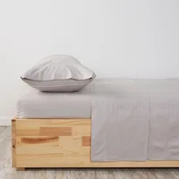 Juego De Sábanas Hotel Experience 300 Hilos 100% Algodón Sateen Stripe Arena Extradoble