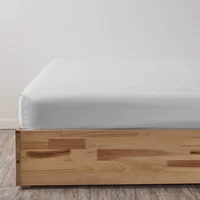 Sábana Ajustable 400 Hilos 100% Algodón Egipcio Menfis Blanco Marfil Sencillo