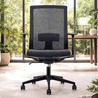 Silla De Escritorio Negra Clovercol 202 Black Nylon