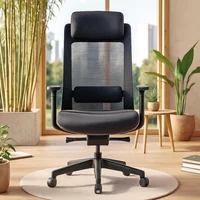 Silla De Escritorio Ejecutiva Negra Clovercol Vlad Nylon