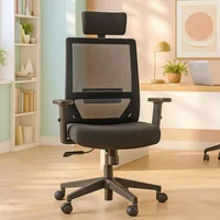 Silla De Escritorio Ejecutiva Gris Claro Clovercol W709H Nylon