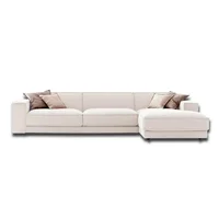 Sala Moderna Helios 320X80X90Cm Blanco Microfibra