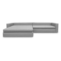 Sala Moderna Cabo 240X80X100Cm Gris Microfibra
