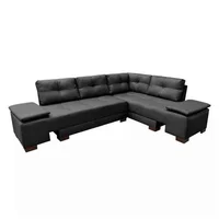 Sala Modular Trinity  280X80X90Cm Gris Microfibra