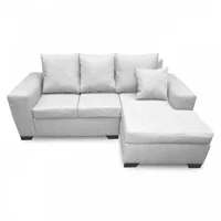 Sala Moderna Ametrino 240X80X90Cm Blanco Ecocuero