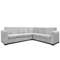 Sala Moderna Angelville 200X80X90Cm Blanco Microfibra