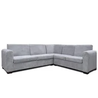 Sala Moderna Angelville 200X80X90Cm Gris Microfibra