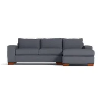 Sala Moderna Hecate 260X80X90Cm Gris Ecocuero