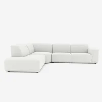 Sala Moderna Hera 260X80X90 Cm Blanco Ecocuero