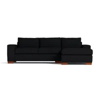 Sala Moderna Hecate 260X80X90Cm Negro Ecocuero