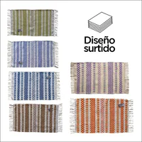 Tapete De Baño Dhurrie Madrid 45X75 Cm Color Surtido