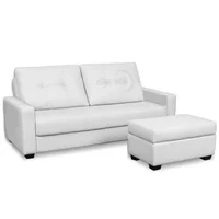 Sala Moderna Scenic 180X78X90Cm Blanco Ecocuero