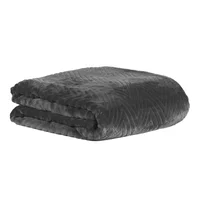 Cobija Flannel 220x220cm 250gr Gris Chevron