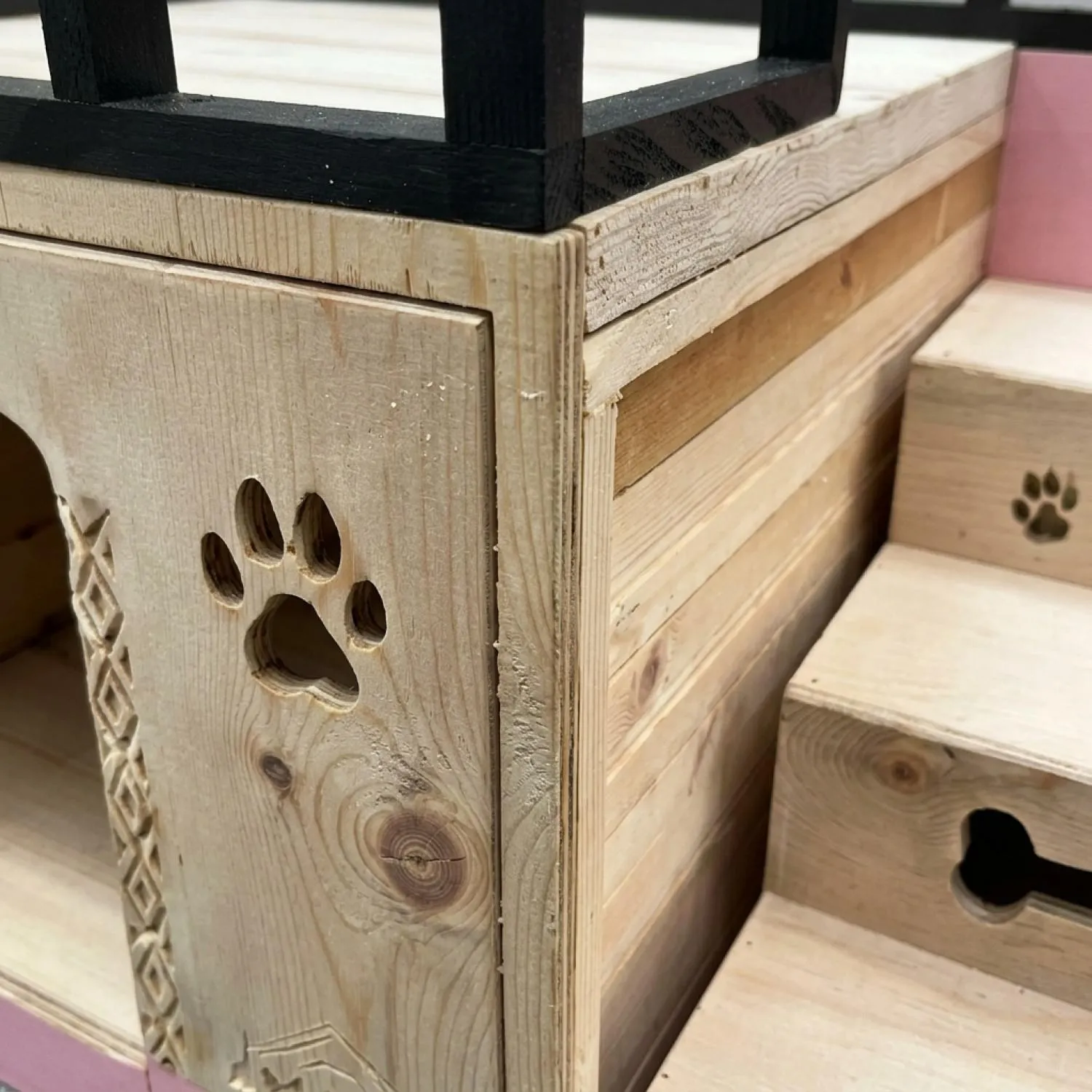 Casa En Madera Pino Fresh Terraza Perro Rosada 3