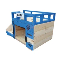 Casa para Perro con Terraza en Madera Pino Azul