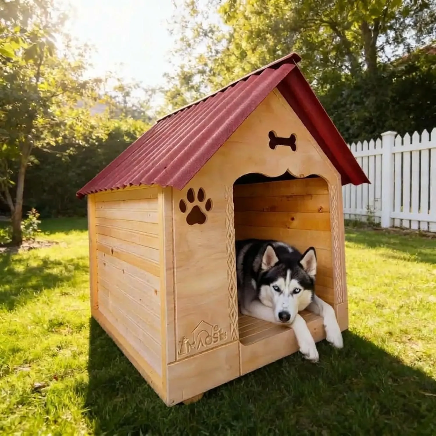 Casa En Madera Pino Grande Perro