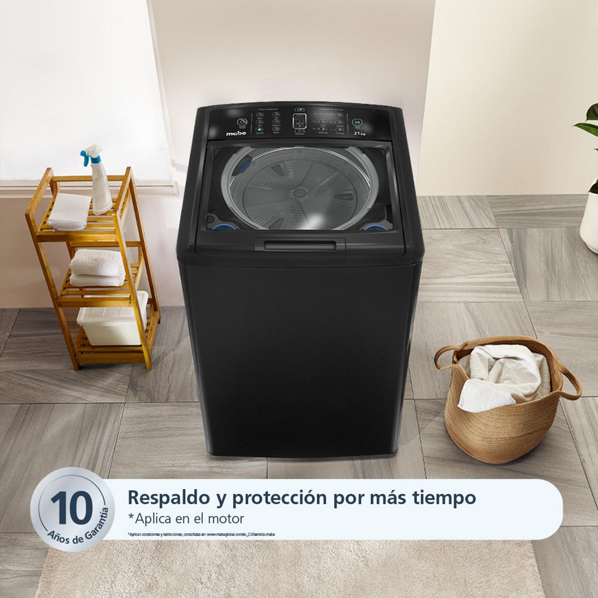 MABE - Lavadora Carga Superior Automática 21 kg Diamond Gray Mabe - Lmc71200wdab0