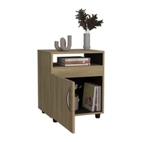 Mesa De Noche Barilo 1 Puerta 55X45X40 Rta Fresno Eu Wengue