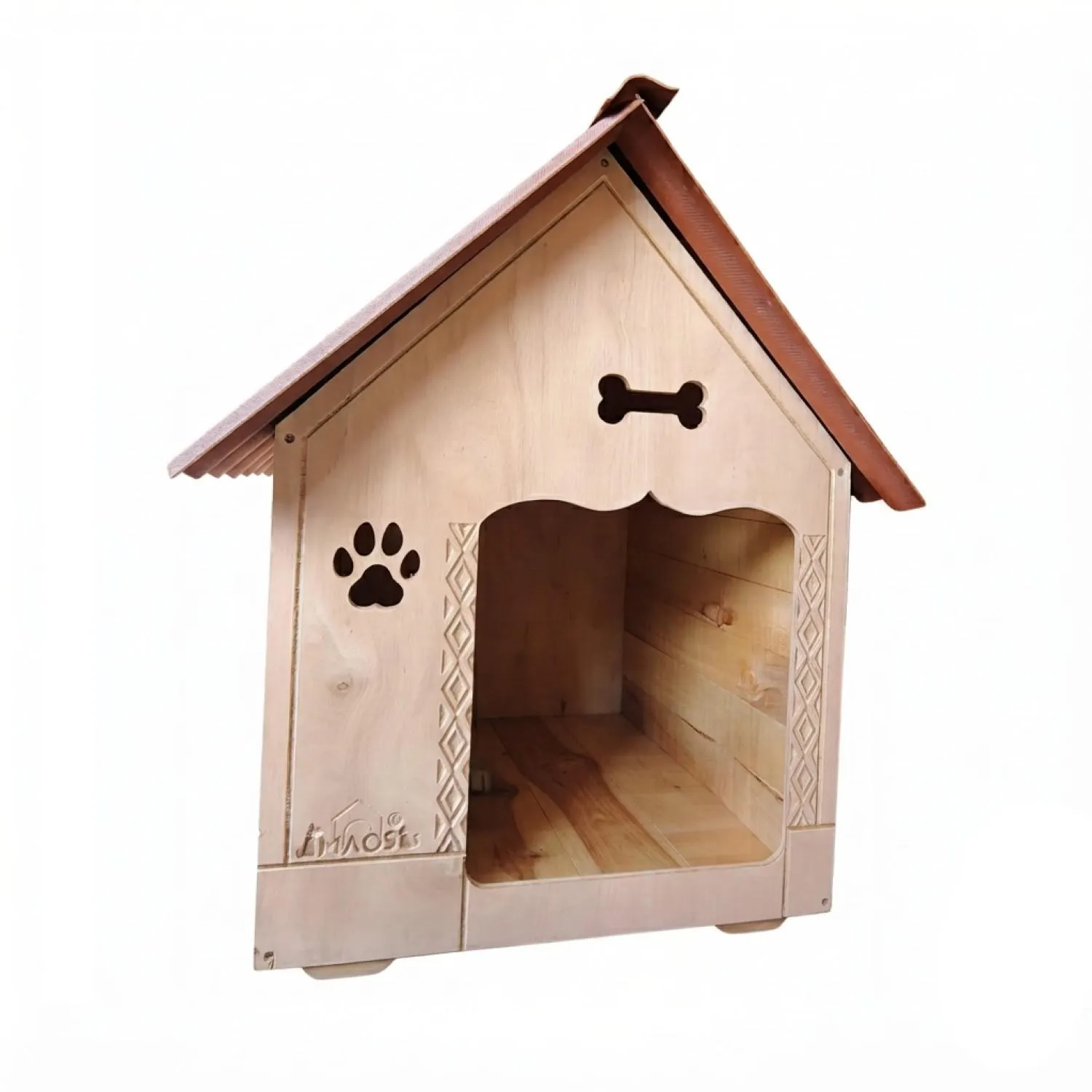 Casa En Madera Pino Mediana Perro
