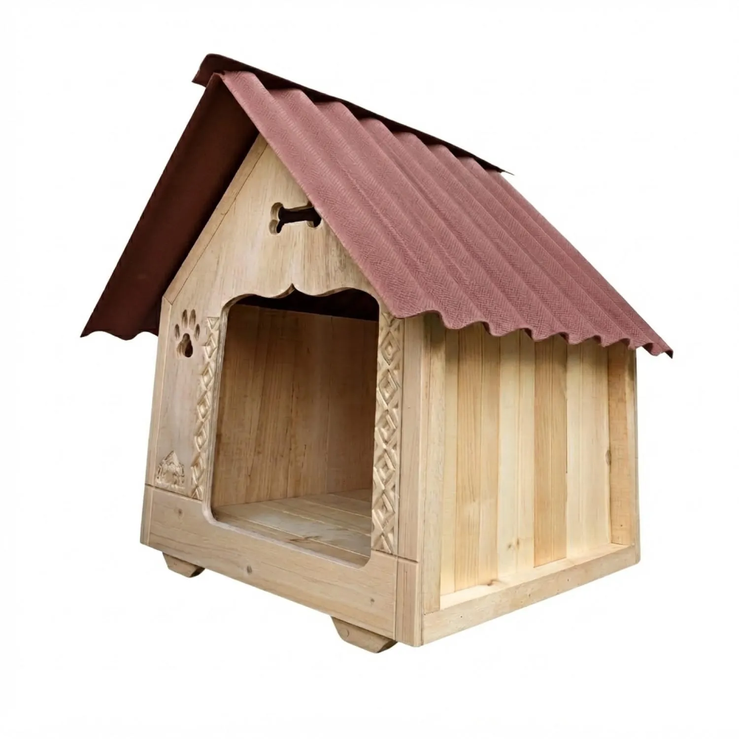 Casa En Madera Pino Pequeña Perro