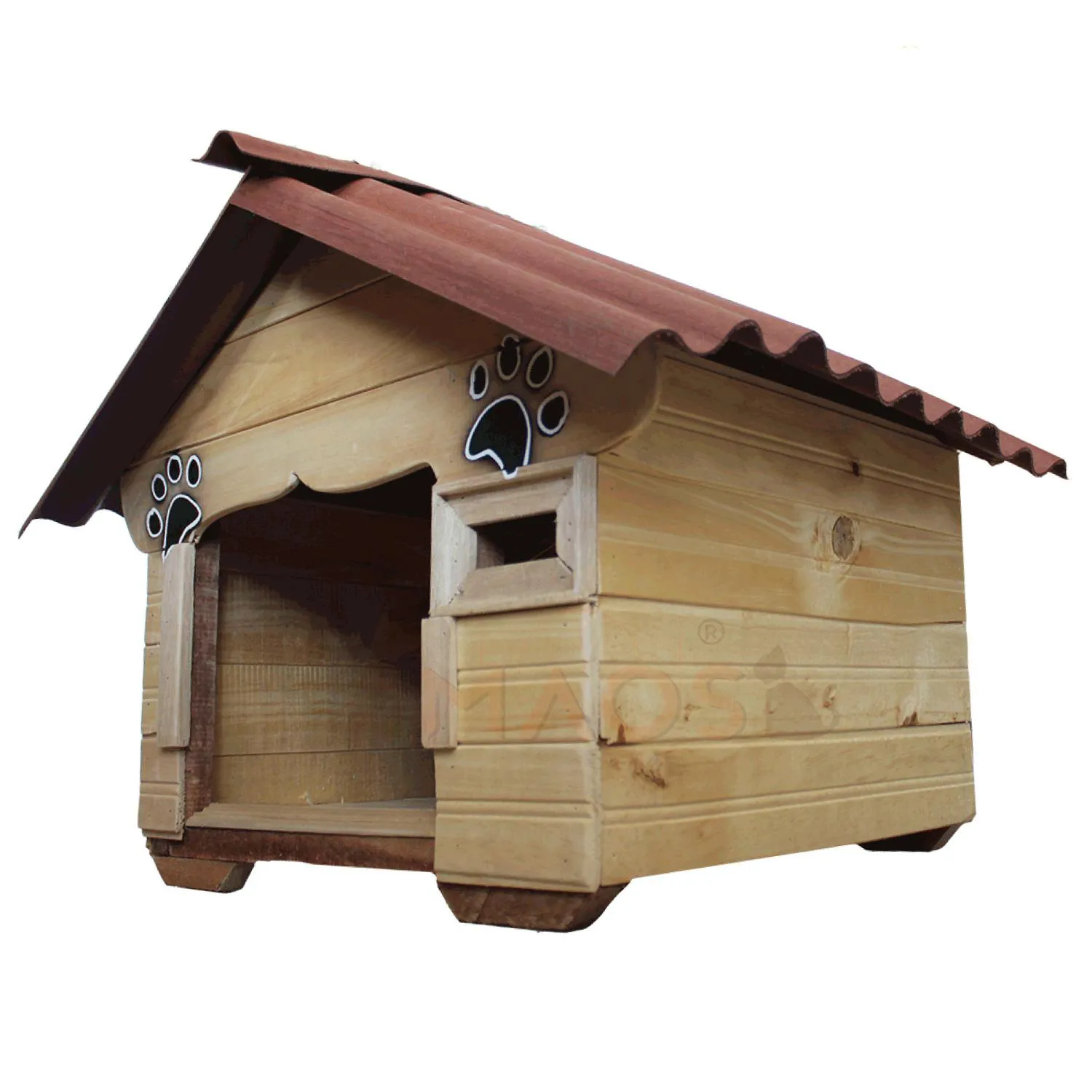 Casa En Madera Pino Pequeña Perro 3