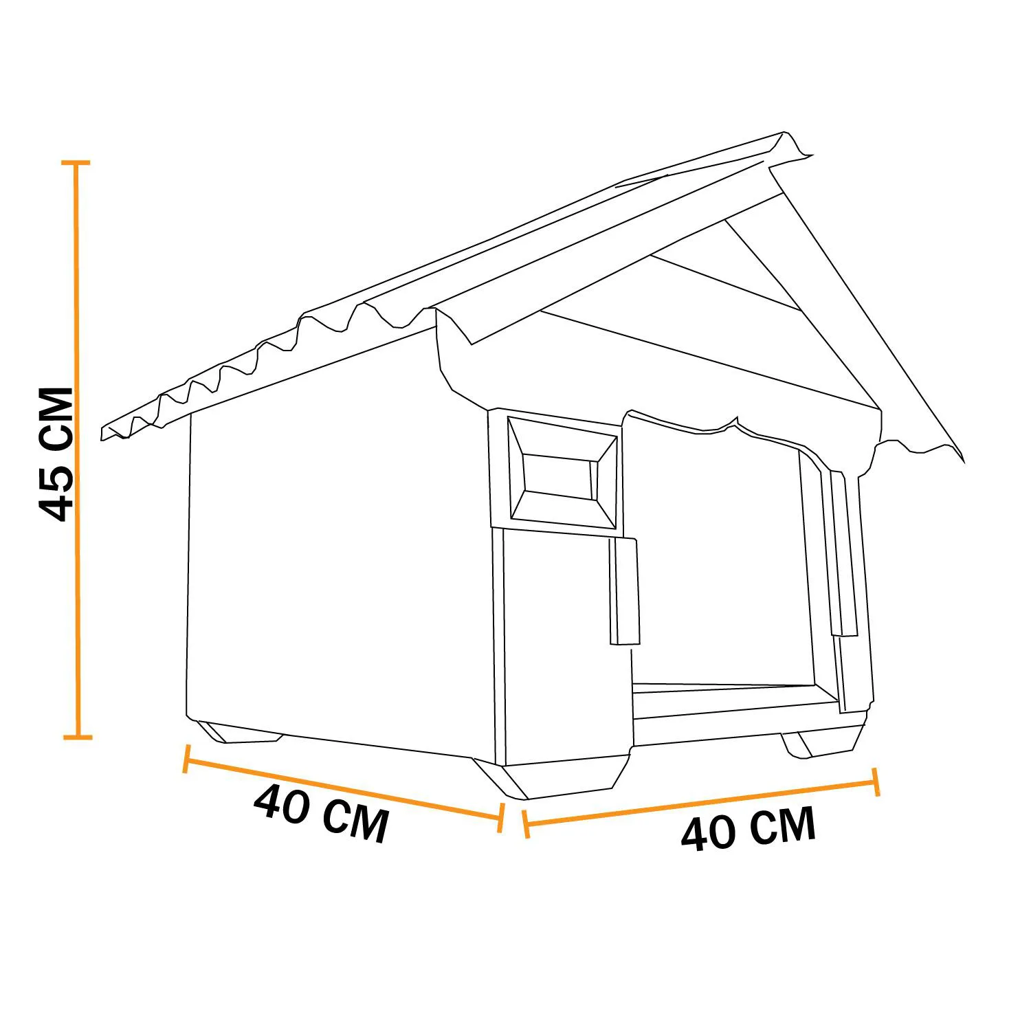 Casa En Madera Pino Pequeña Perro 4