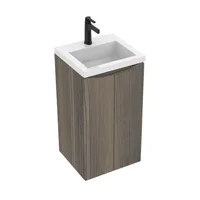 Mueble De Baño Davinci A Piso Mitte Con Lavamanos Oslo 48X43 Cm