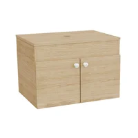 Mueble De Baño Elevado En Mdp Sin Lavamanos De 60Cm 2 Puertas Rovere