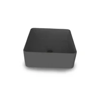 Lavamanos Tobago En Concreto Uhpc Color Black Elegance