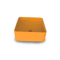 Lavamanos Tobago En Concreto Uhpc Color Orange Fire