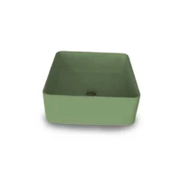 Lavamanos Tobago En Concreto Uhpc Color Green Nature