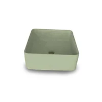 Lavamanos Tobago En Concreto Uhpc Color Fresh Green
