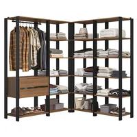 Closet Valencia 337 cm Marrón/negro 06