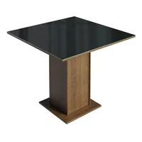 Mesa de Comedor Cuadrada 5363 Marrón/negro
