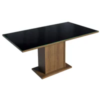 Mesa de Comedor Rectangular 5275 Marrón/negro