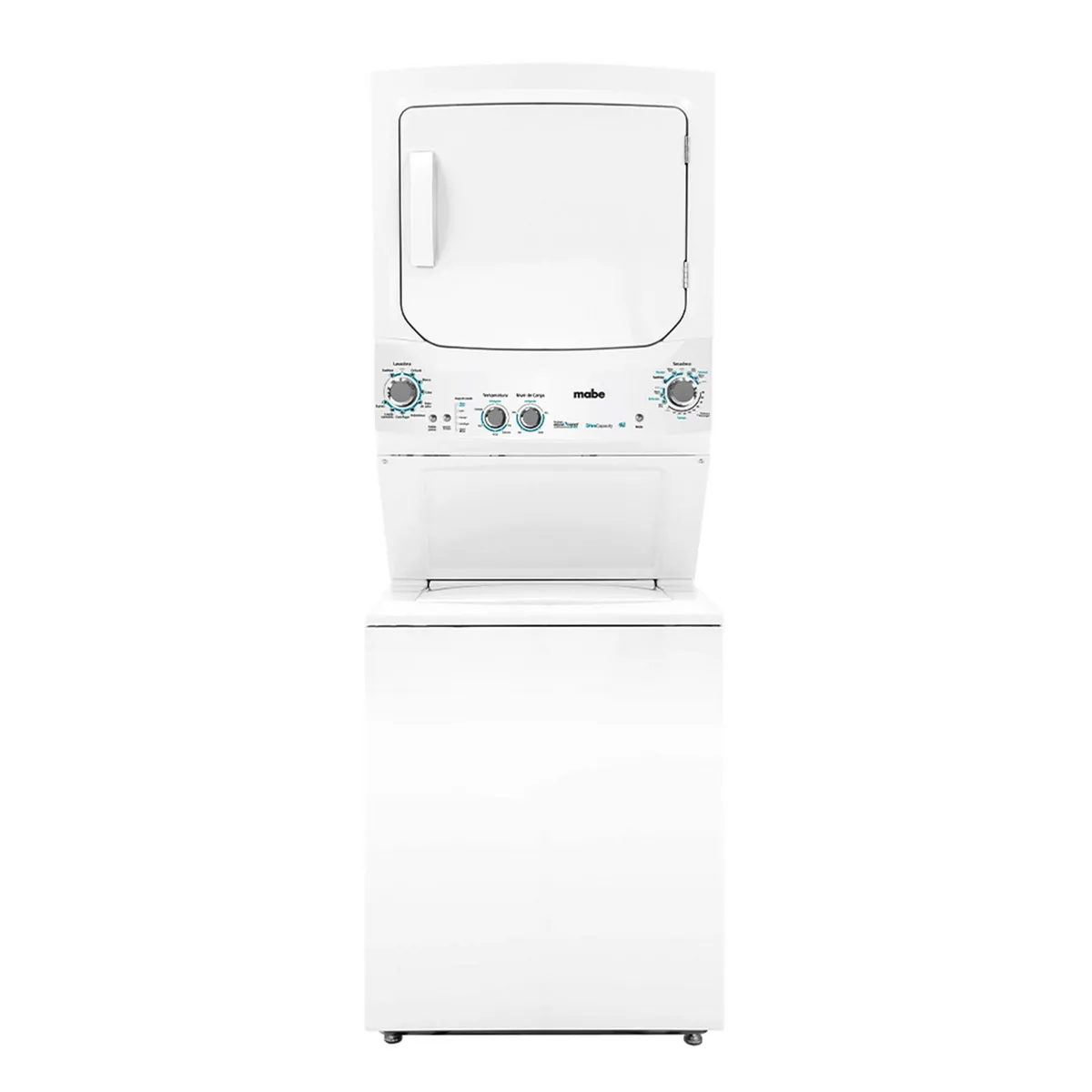 MABE - Torre de Lavado a Gas Natural 22 kg Blanco Ultracapacity Mclc2240gsbb0