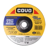 Disco Desbaste Acero Inoxidable 7" x 1/4" Display X 5 Covo