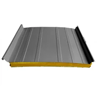 Cubierta Sándwich 33.3 cm Ancho Aluzinc de 0.50 mm Pintura Poliéster Aluminio Medio Aislam Fibra de Vidrio de 30mm