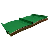 Cubierta Sándwich 33.3 cm Ancho Aluzinc de 0.50 mm Pintura Poliéster Verde Primavera Aislam Poliuretano de 30mm