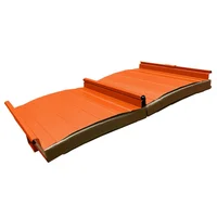 Cubierta Sándwich 33.3 cm Ancho Aluzinc de 0.50 mm Pintura Poliéster Naranja Aislam Poliuretano de 30mm