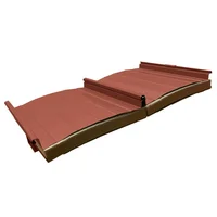 Cubierta Sándwich 33.3 cm Ancho Aluzinc de 0.50 mm Pintura Poliéster Óxido Corten Aislam Poliuretano de 30mm