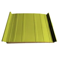 Cubierta Sándwich 52.5 cm Ancho Aluzinc de 0.50 mm Pintura Poliéster Pistacho Aislam Poliuretano 30mm