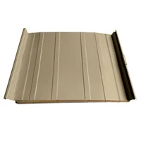 Cubierta Sándwich 52.5 cm Ancho Aluzinc de 0.50 mm Pintura Poliéster Arena Aislam Poliuretano 30mm